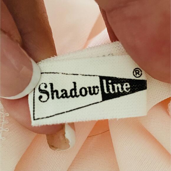 Vtg Shadowline Nightgown Womens Small Pink Wrap Lace Embroidered Lingerie Sheer - Picture 8 of 8